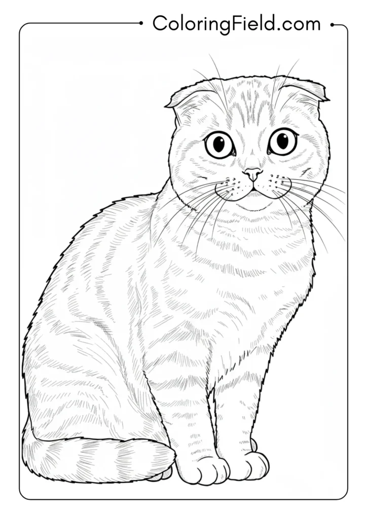 Scottish Fold with Distinctive Ears