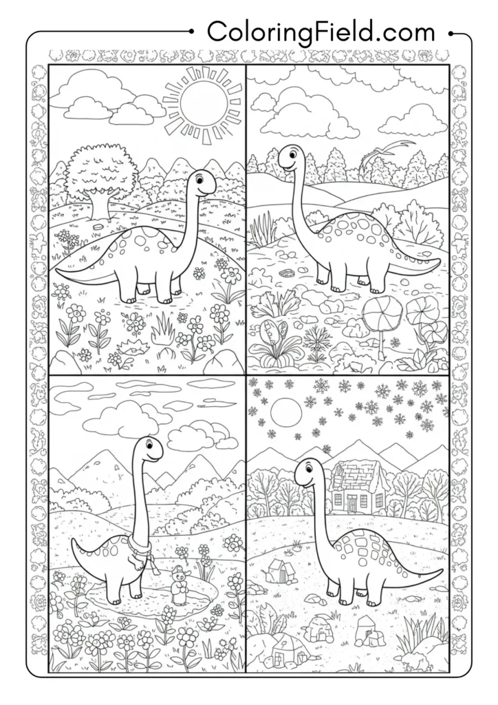 Seasonal dinosaur habitat