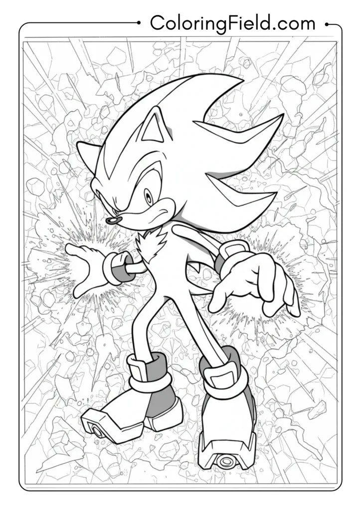 Shadow using Chaos Control with energy effects, power pose