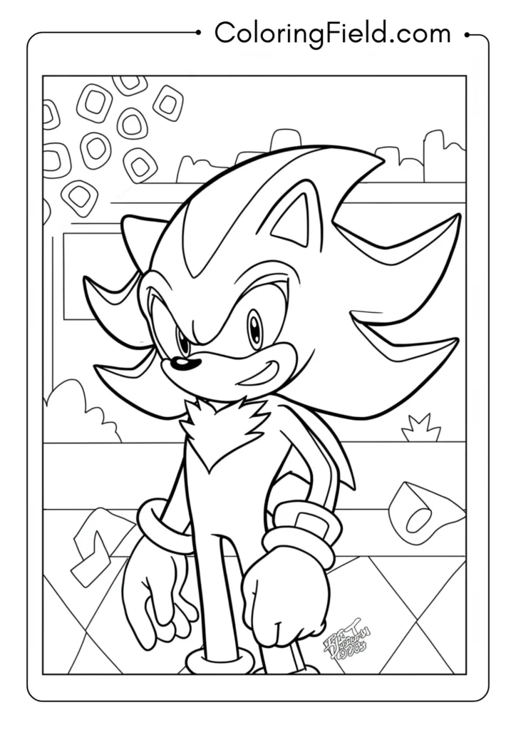 Shadow with a rare smile, character development scene