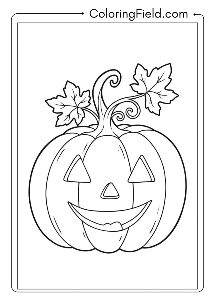Simple Smiling Pumpkin