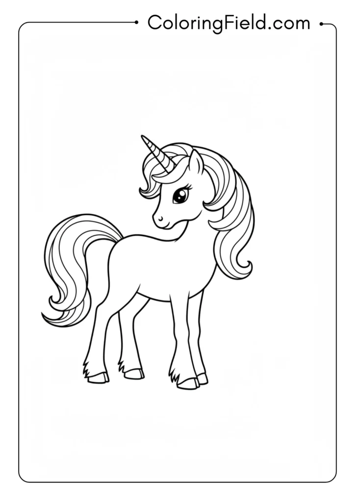Simple Standing Unicorn