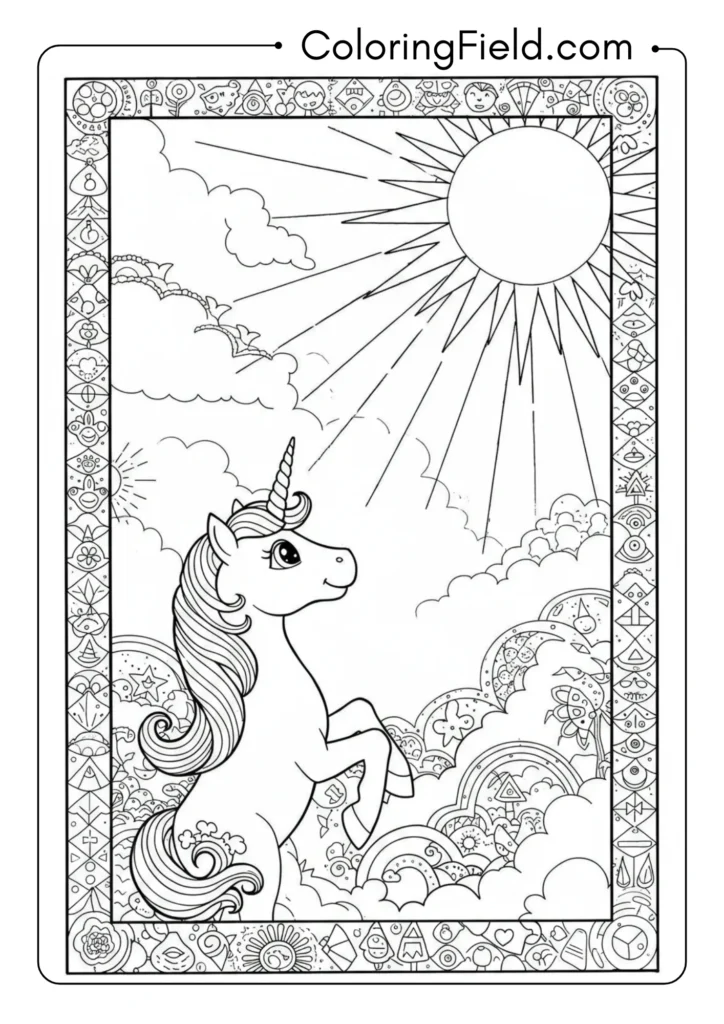 Simple Unicorn and Sun