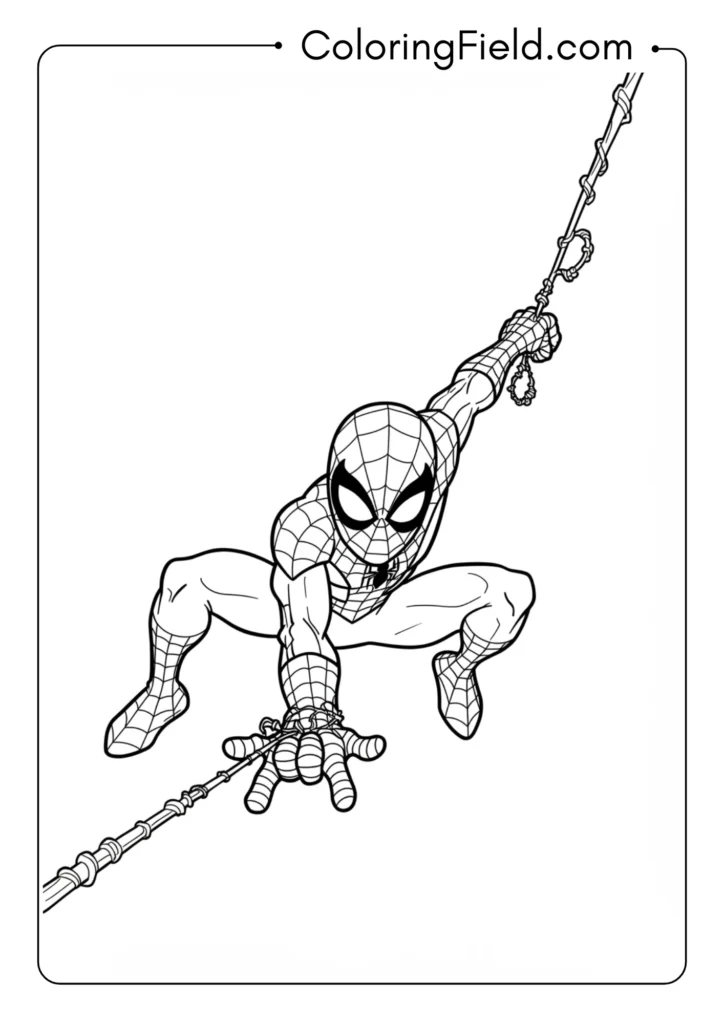 Simple cartoon Spider-Man