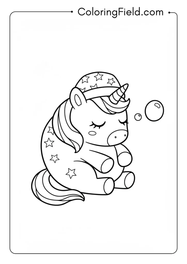 Sleepy Chibi Unicorn