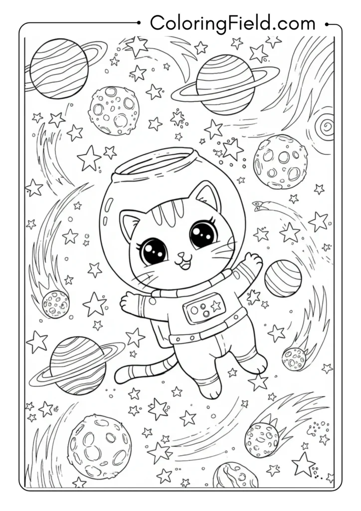 Space Explorer Cat