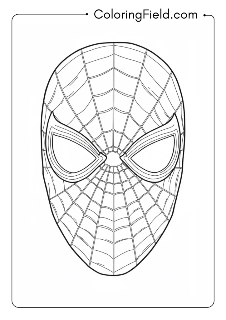 Spider-Man's mask eye lenses