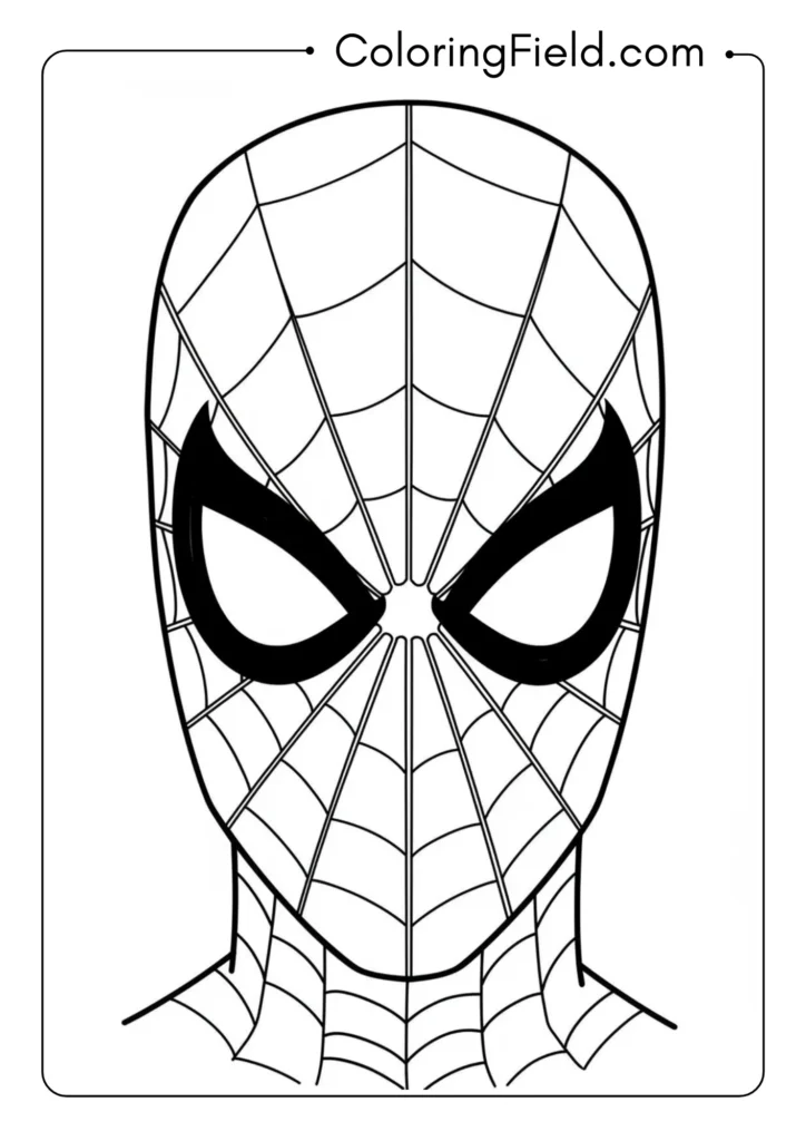 Spider-Man's masked face