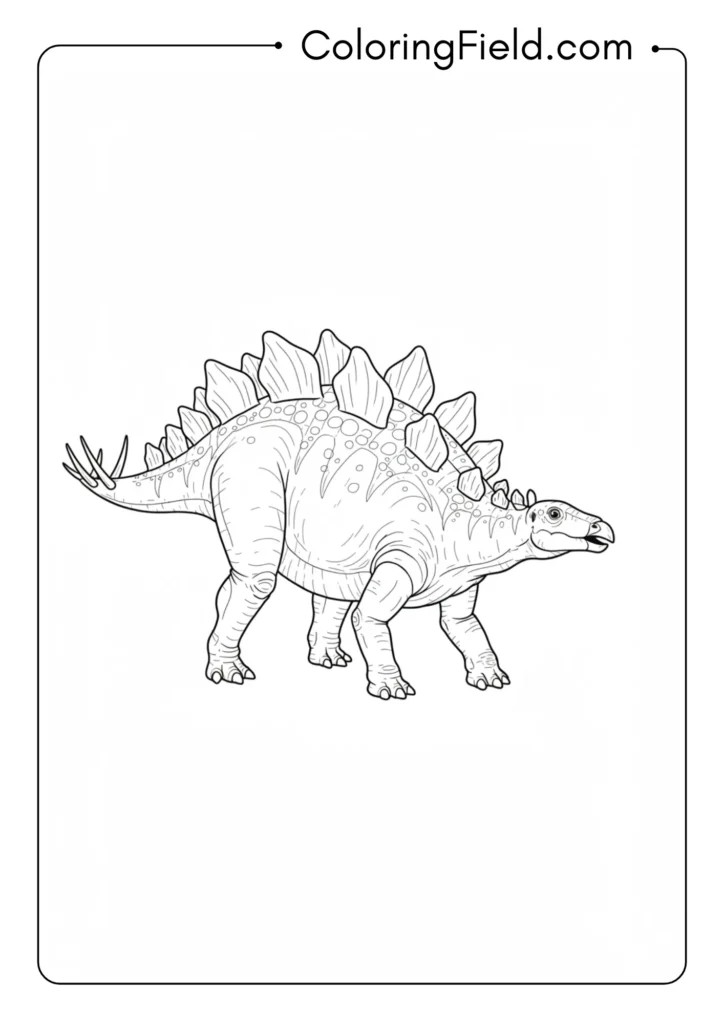 Stegosaurus in motion