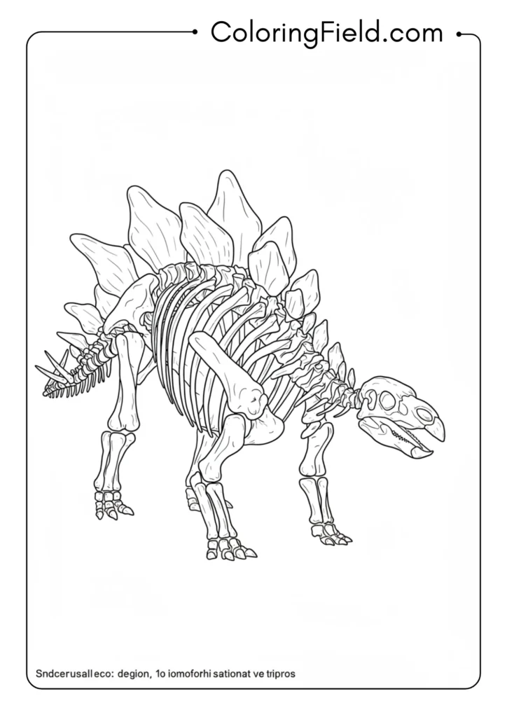 Stegosaurus skeleton