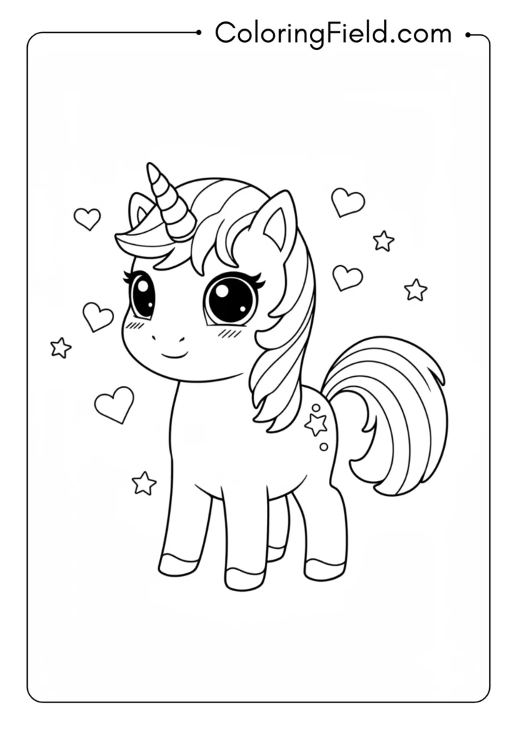 Super Chibi Unicorn with Lollipop