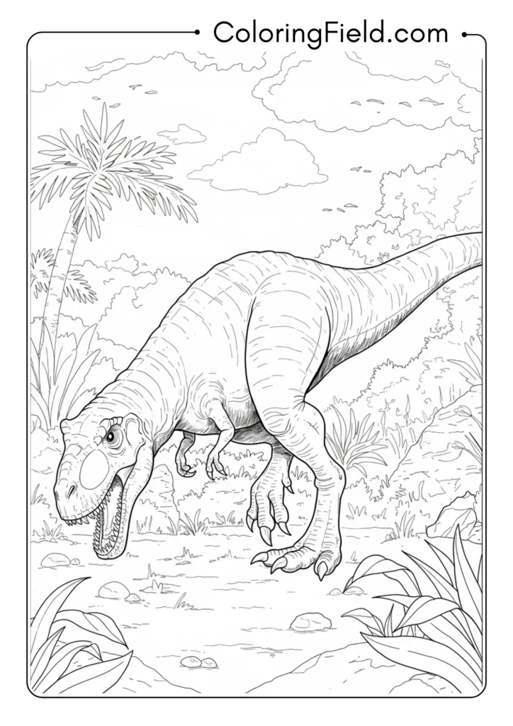 T-Rex hunting pose