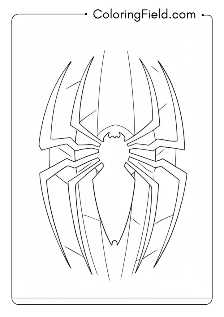 The back spider emblem