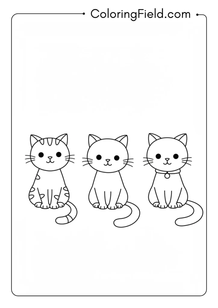 Three Kittens in a Row