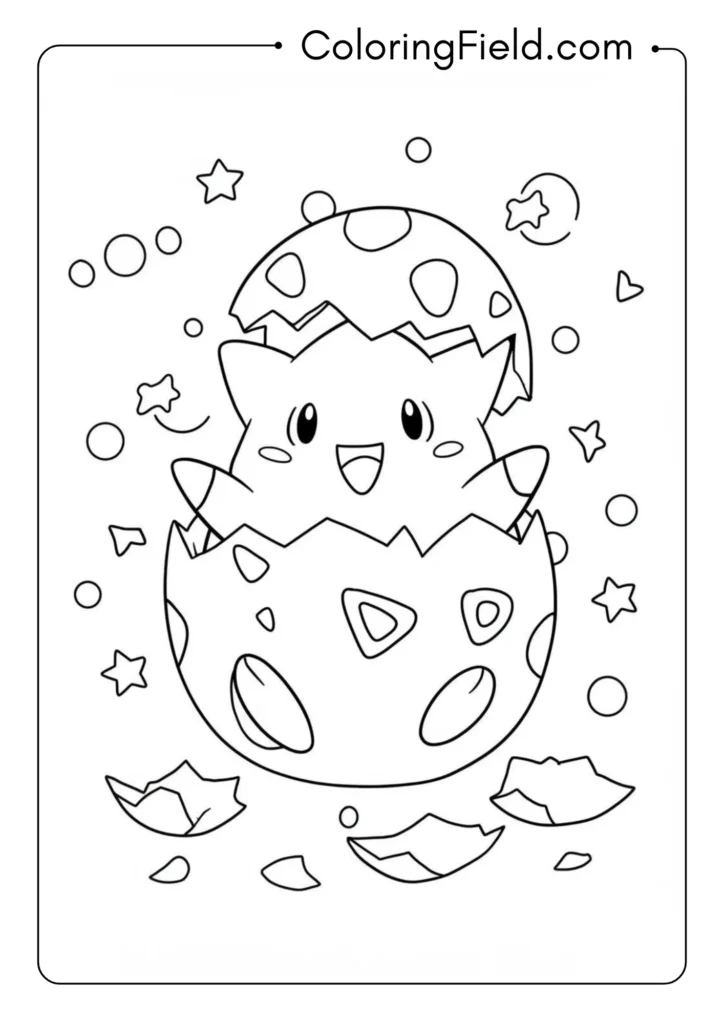 Togepi coming out of its egg