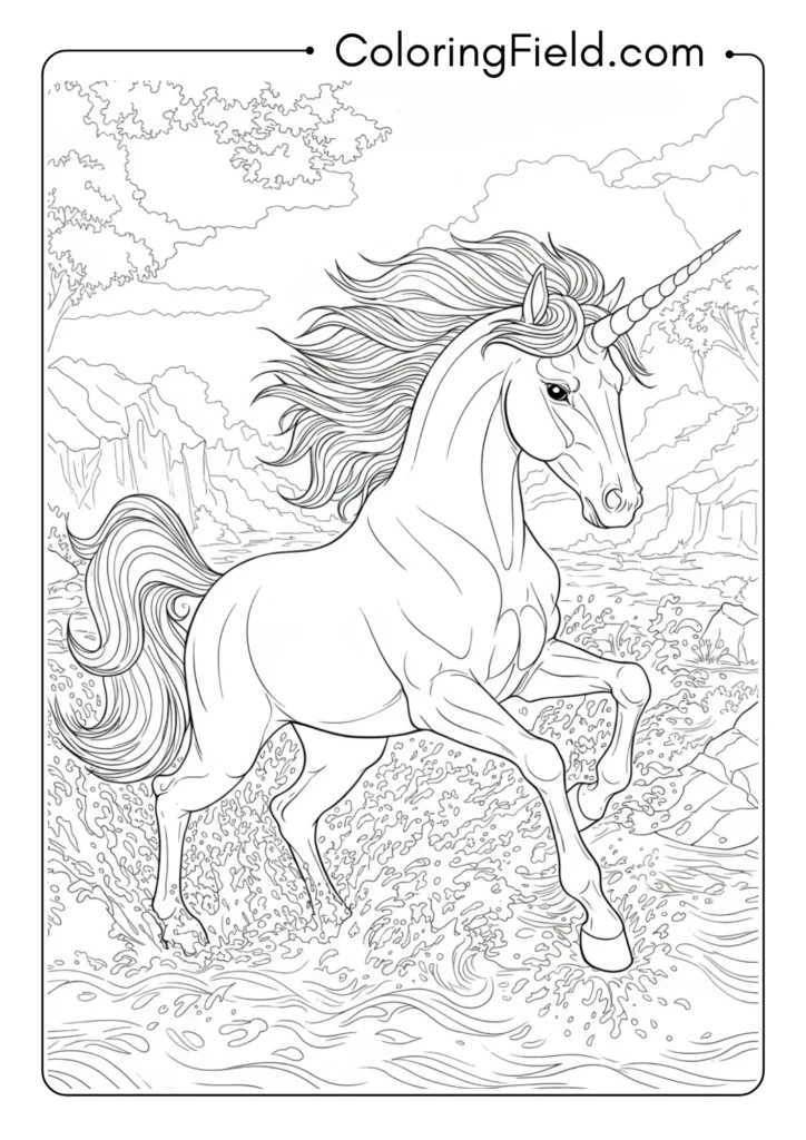 Unicorn Crossing River