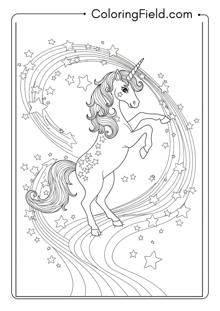 Unicorn Dancing on Rainbow