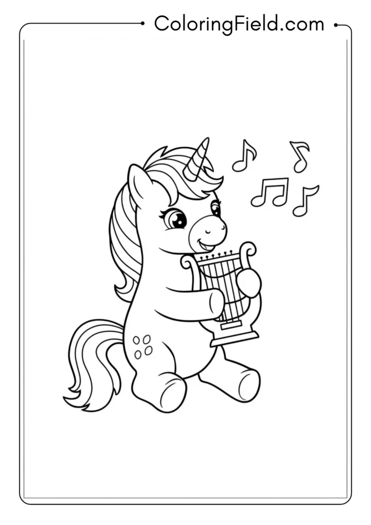 Unicorn Making Music
