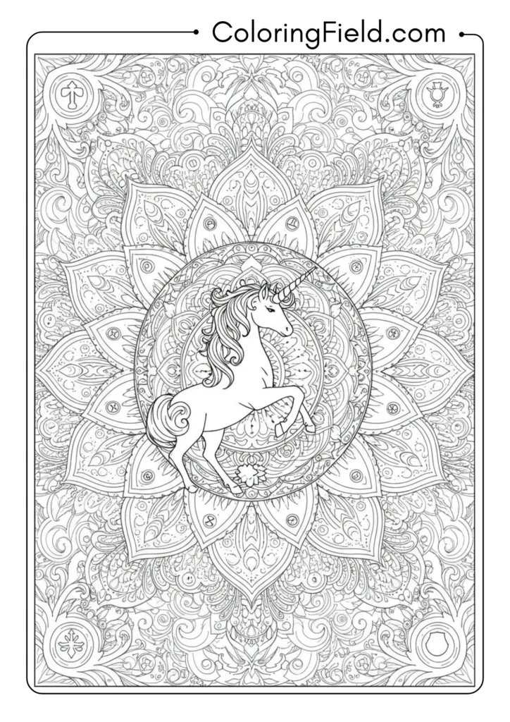 Unicorn Mandala