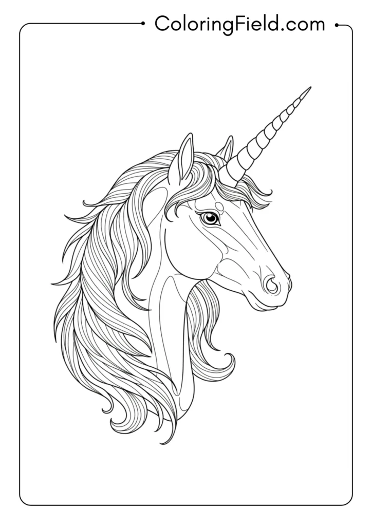 Unicorn Stallion Portrait