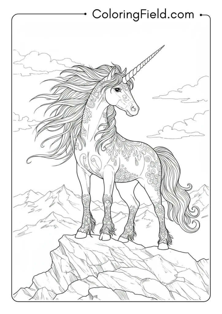 Unicorn at Mountain Summit