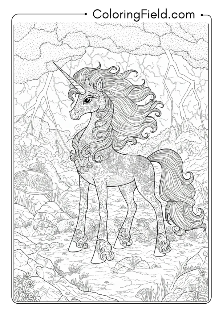 Unicorn in Stormy Weather