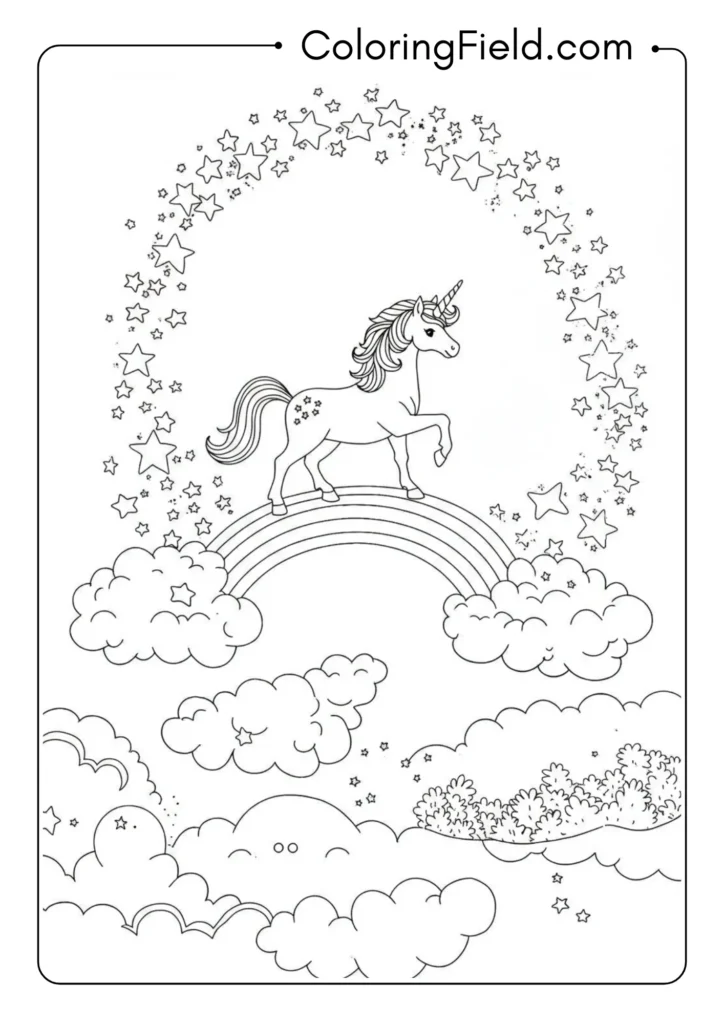 Unicorn on Rainbow Bridge