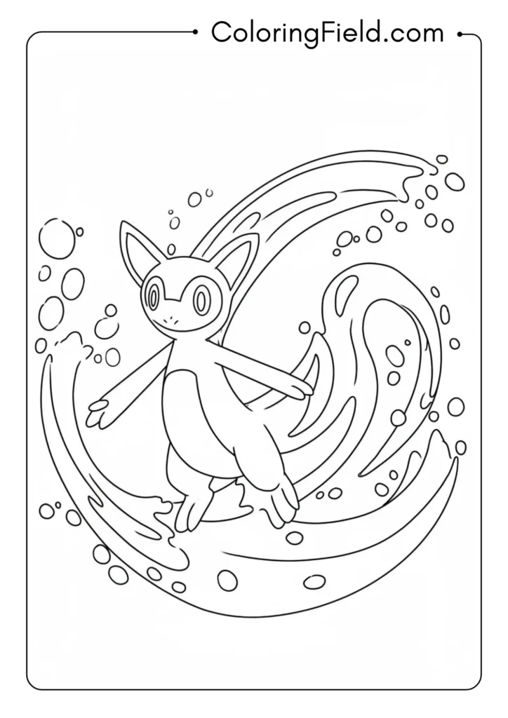 Water-type Pokemon swimming