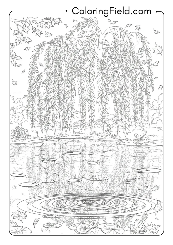 Weeping Willow in Autumn