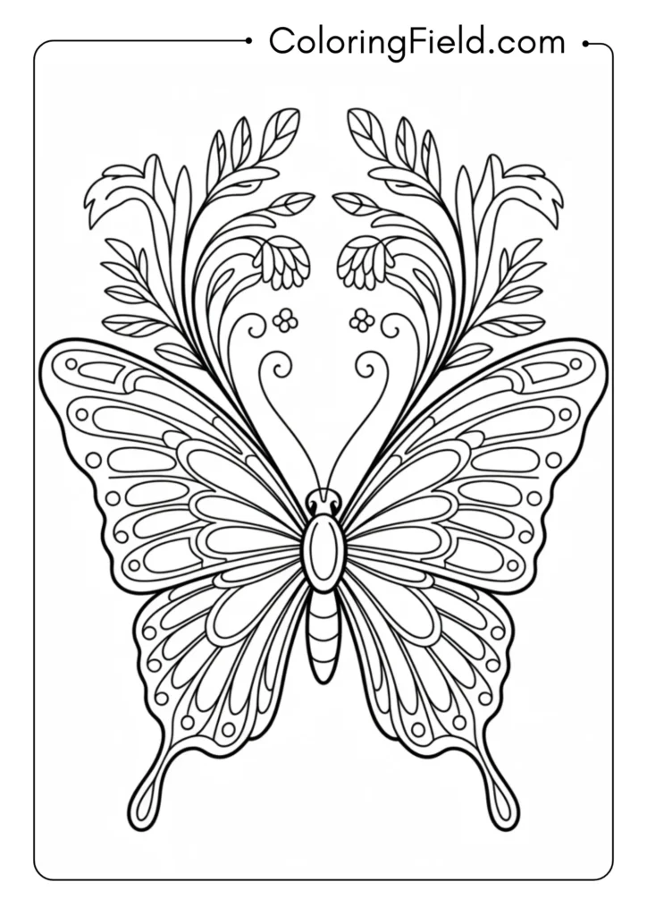 Art Nouveau Butterfly