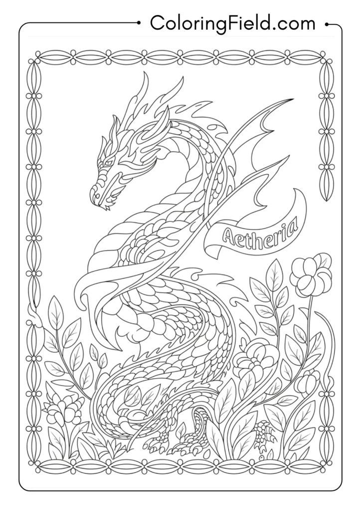 Art Nouveau Dragon