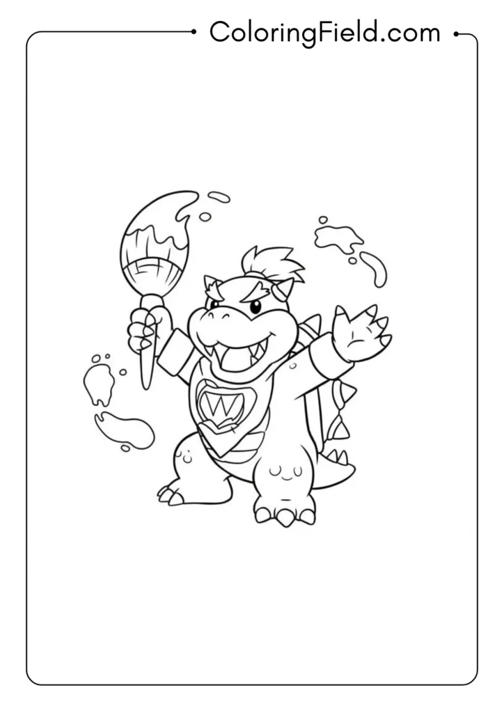Bowser Jr. with Paintbrush