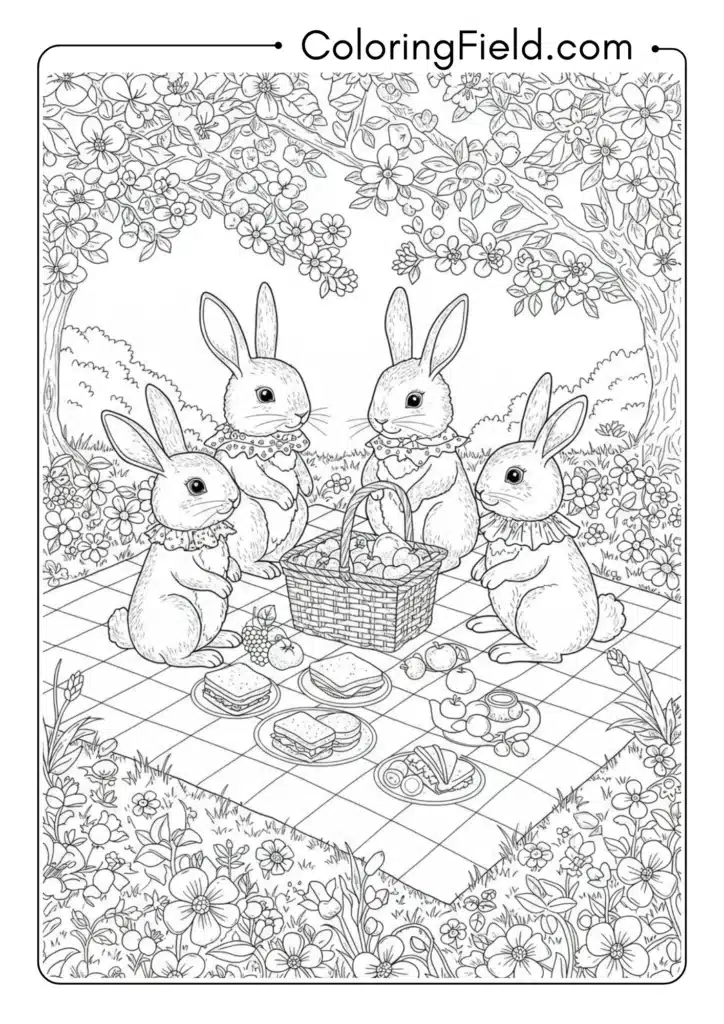 Bunny Family Picnic