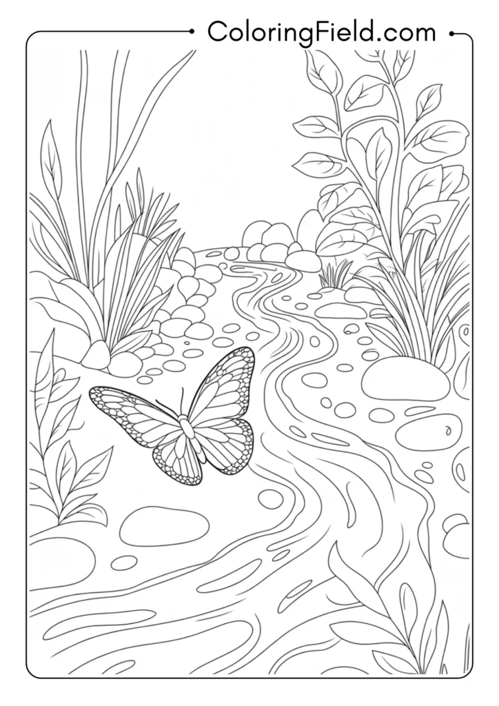 Butterfly by Stream