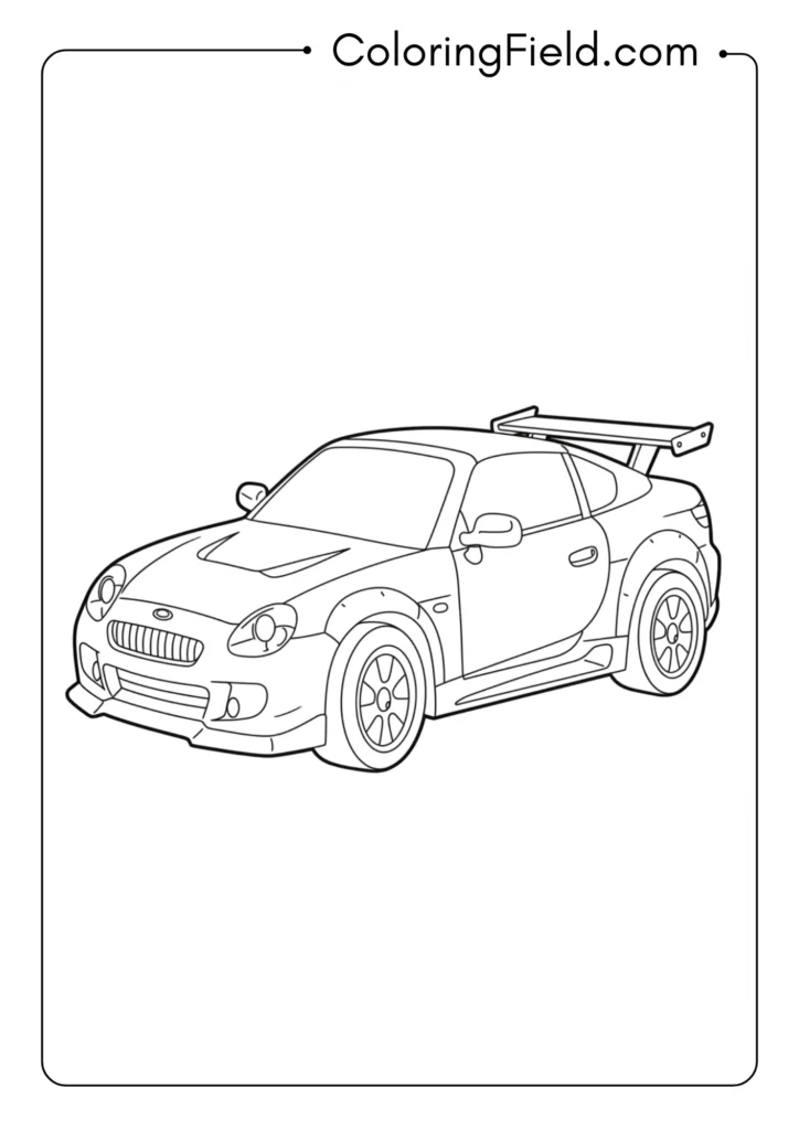 Cartoon Sports Car