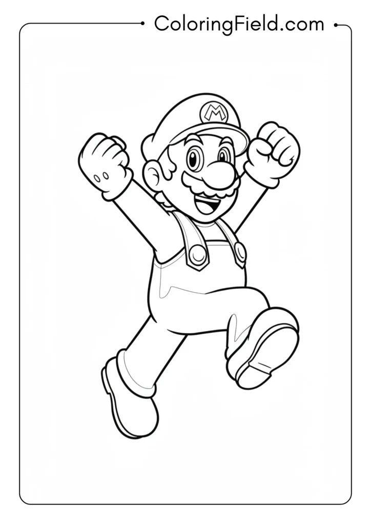 Classic Mario Jump Pose