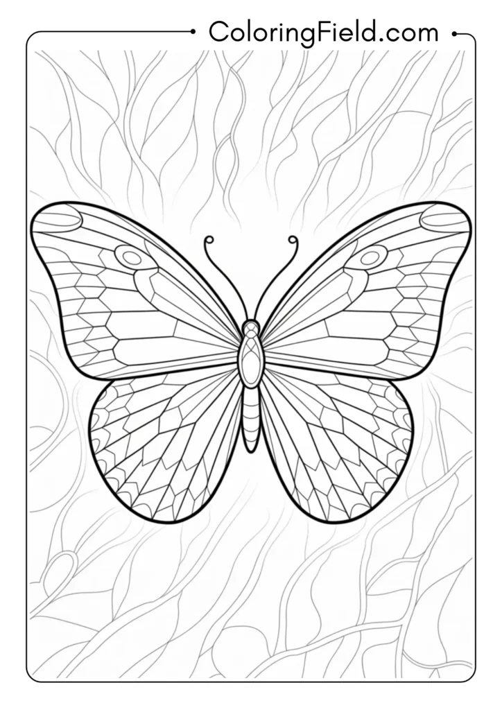 Crystal Pattern Butterfly