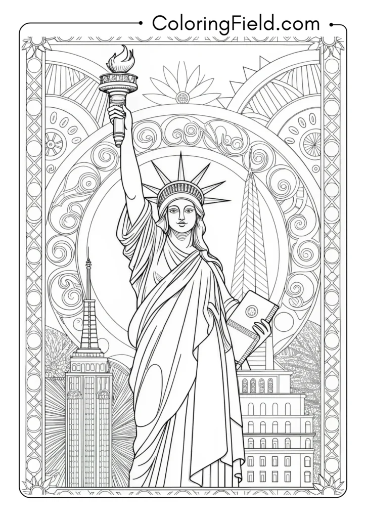 Detailed Statue of Liberty