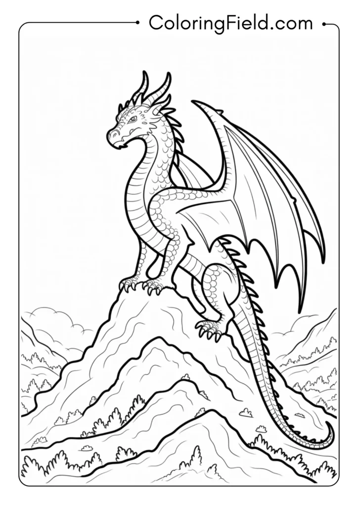 Dragon on Mountain Peak