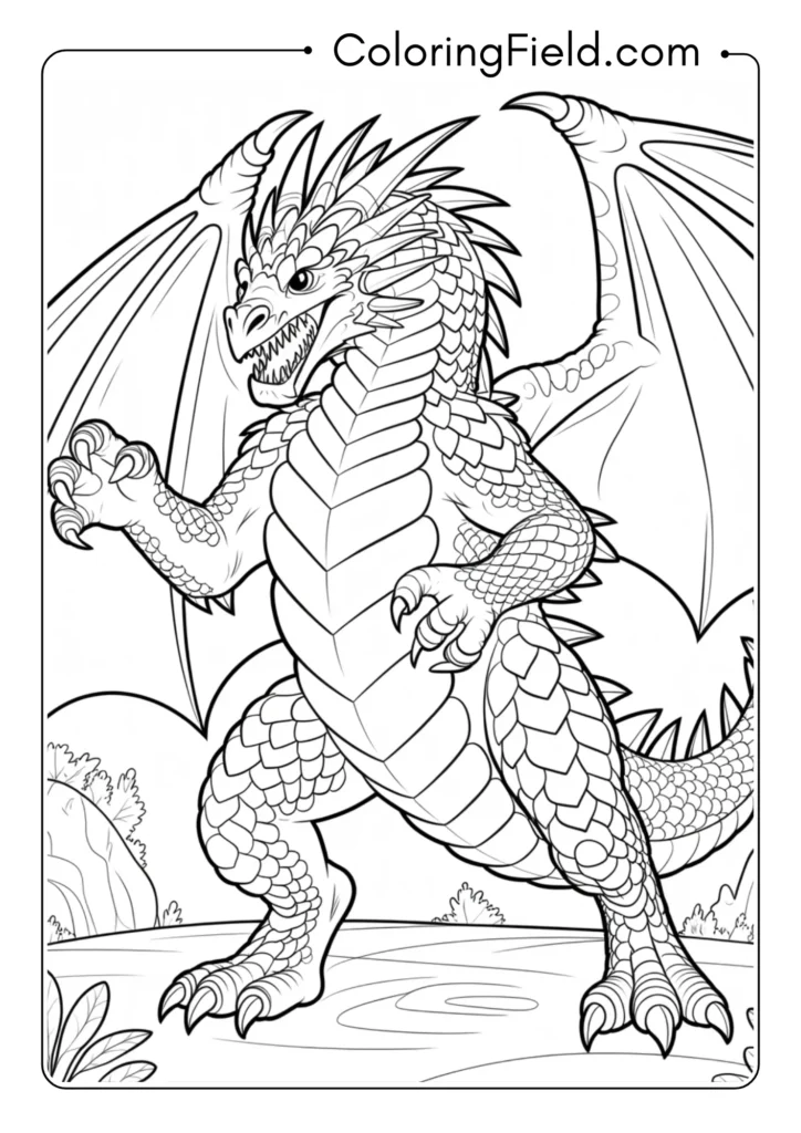 Dragon with Armored Scales
