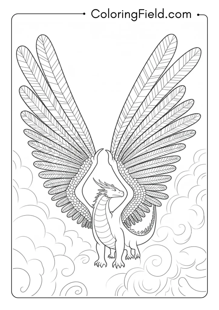 Dragon with Feather Details