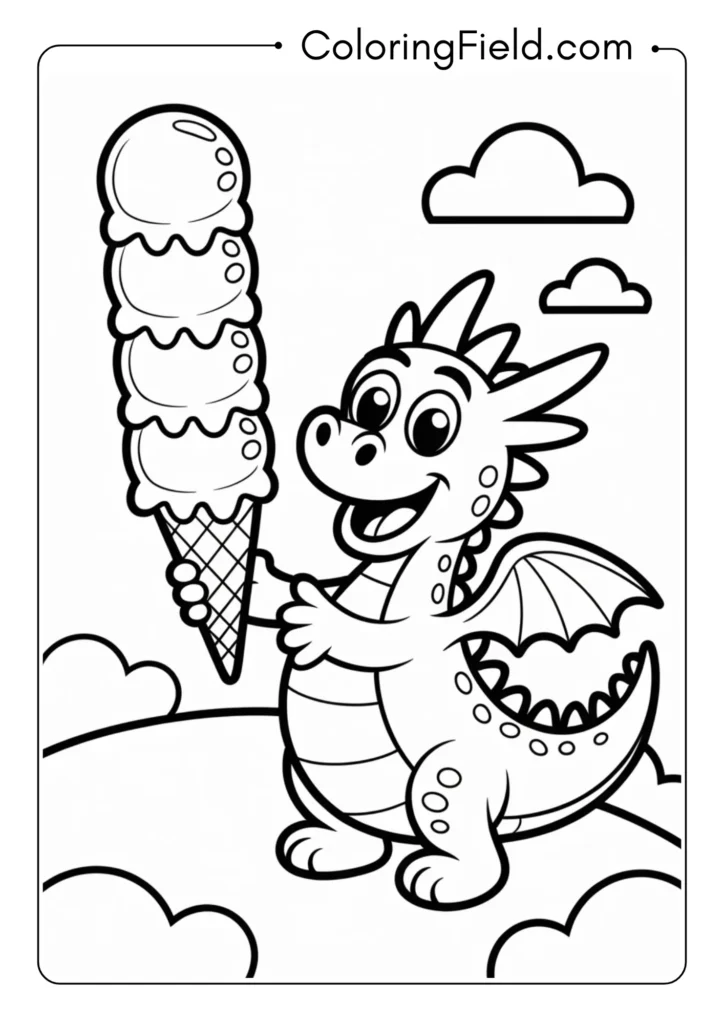 Dragon with Ice Cream
