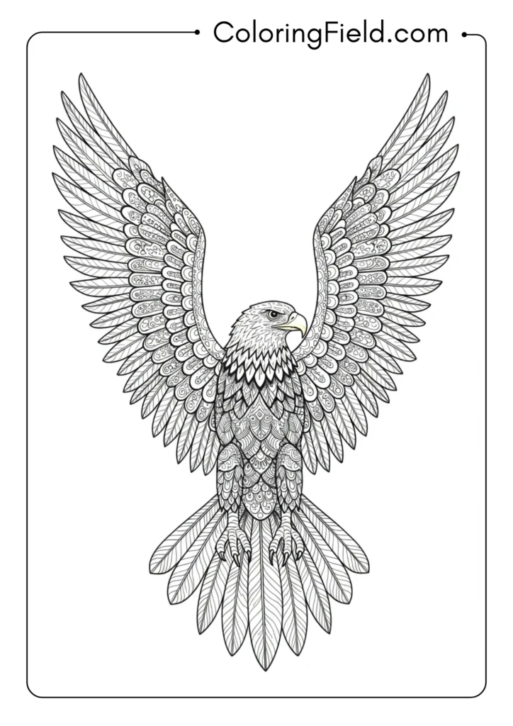 Eagle Zentangle Full Body
