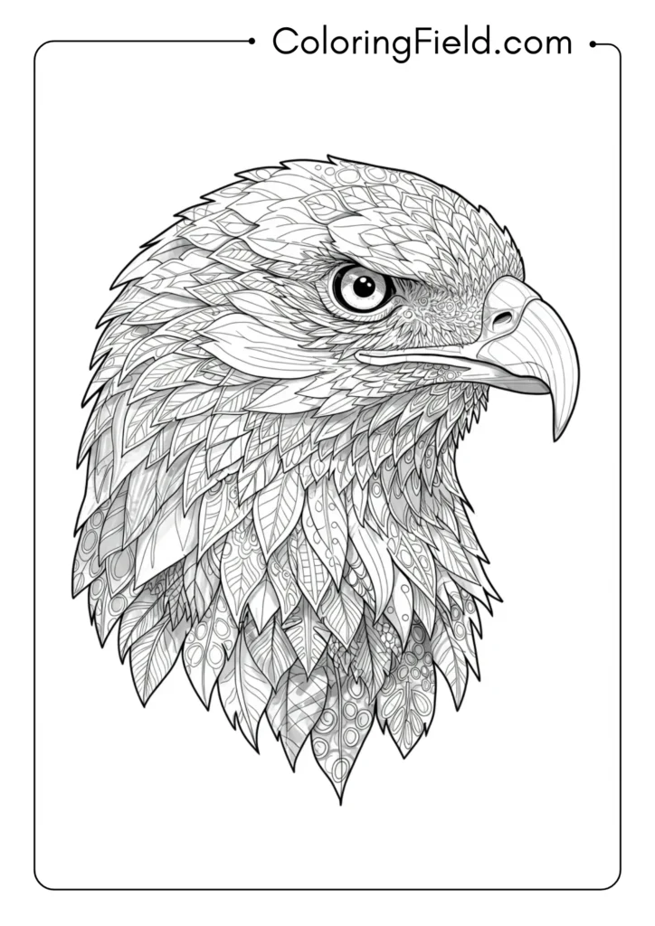 Eagle Zentangle Portrait