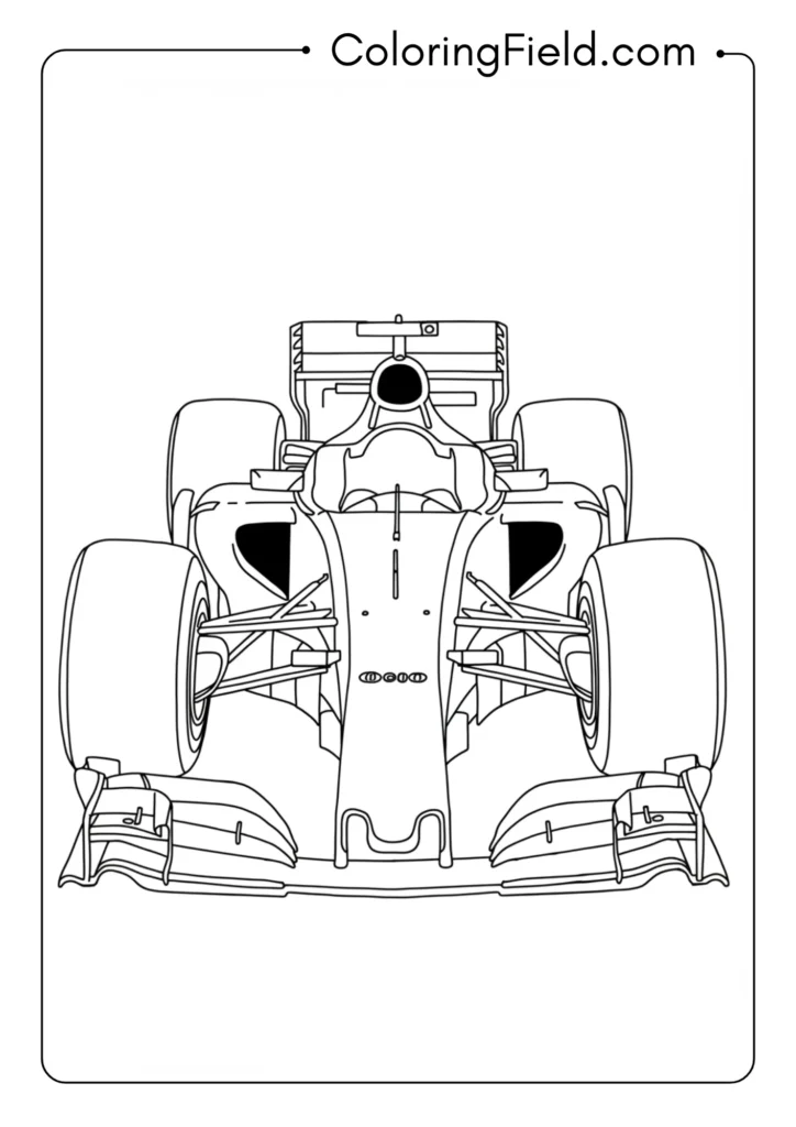 F1 Car Front View