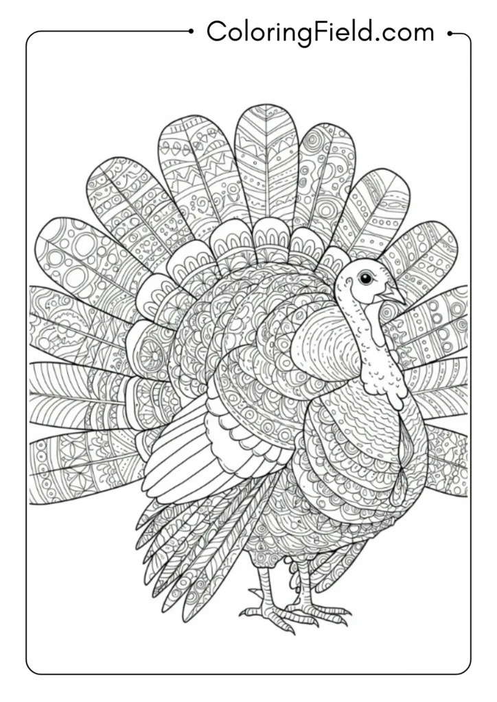 Feather Pattern Turkey