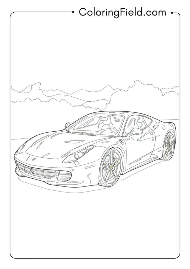 Ferrari with Reflections