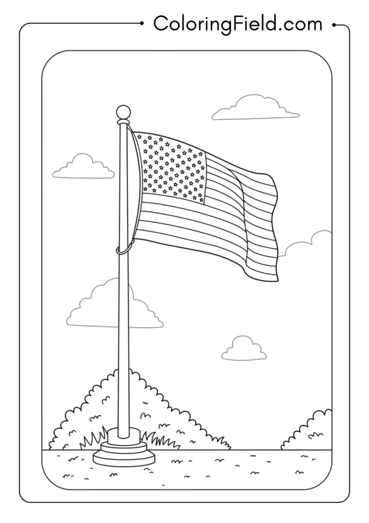 Flag with Pole