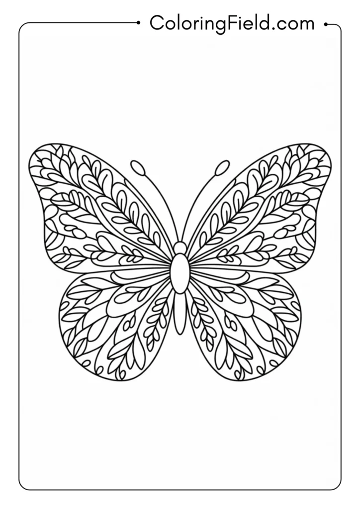 Floral Pattern Butterfly
