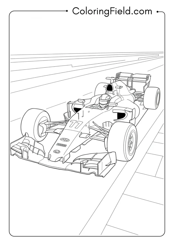 Formula 1 Car Side Profile